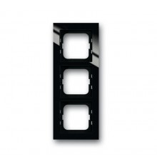Рамка 3-постовая, для монтажа заподлицо, серия axcent, цвет черный  1753-0-4128   2CKA001753A4128  ABB