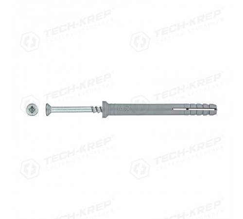 Дюбель-гвоздь полипропилен пот. SM-L 6х60 (1000шт) - накл. ( 4,830 кг)  125226  Tech-KREP