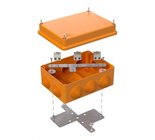 Коробка огнестойкая для о/п 40-0310-FR1.5-6 Е15-Е120 150х110х70 IP55  6p, 1.5 мм.кв. 40-0310-FR1.5-6  Промрукав