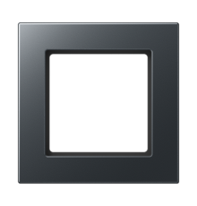 Рамка для вертикальной и горизонтальной установки, 1 пост; термопласт; матовый антрацит; A550  A5581BFANM  Jung