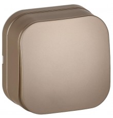 GLORY Выключатель 1-клавишный о/у 10А ВС20-1-0-ХШм шампань матовый  EVH10-K37M-10  IEK