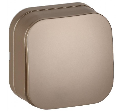 GLORY Выключатель 1-клавишный о/у 10А ВС20-1-0-ХШм шампань матовый  EVH10-K37M-10  IEK