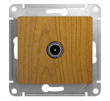 Glossa Дерево Дуб Розетка TV, механизм  GSL000593  SE