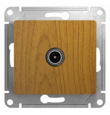 Glossa Дерево Дуб Розетка TV, механизм  GSL000593  SE