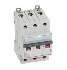 Выключатель автоматический трехполюсный DX3 10000 10А C 16кА  409252  Legrand