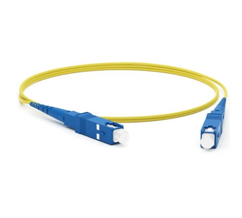 FC-S2-9-SC/UR-SC/UR-H-0.5M-LSZH-YL Патч-корд волоконно-оптич. (шнур) SM 9/125 (OS2), SC/UPC-SC/UPC, 2.0 мм, simplex, LSZH, 0.5 м  243308  Hyperline
