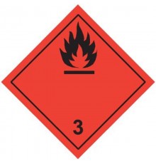 Знак для маркировки опасных грузов "Кл.3" 250х250 мм, пленка самоклеящаяся ГОСТ 19433-88  an-7-03  EKF