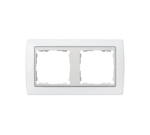 Simon 82 Рамка декоративная, 2 поста, S82, белый-белый  82620-30  Simon