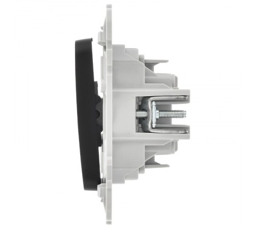 FLITE Выключатель 2-клавишный 10А ВС12-1-0-ФлЧ черный  FI-V20-0-10-1-K02  IEK