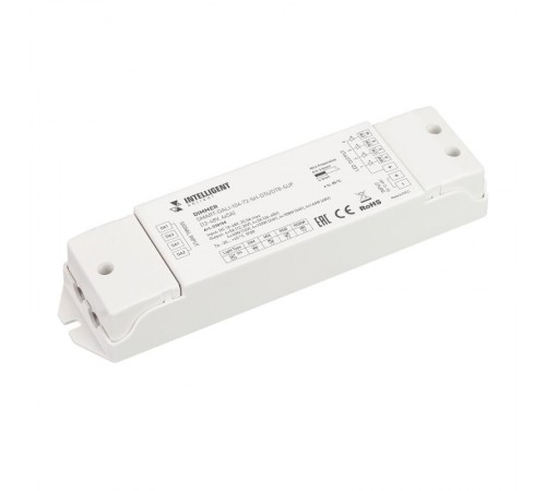 INTELLIGENT ARLIGHT Диммер SMART-DALI-104-72-SH-DT6/DT8-SUF (12-48V, 4x5A) (IARL, IP20 Пластик, 5 лет)  038158  Arlight