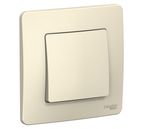 Blanca Молочный С/У Переключатель 1-клавишный, 10А, 250B  BLNVS010602  SE