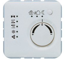 KNX-регулятор с шинным сопряжением с ручкой для установки температуры; светло-серый  CD2178LG  Jung