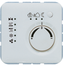 KNX-регулятор с шинным сопряжением с ручкой для установки температуры; светло-серый  CD2178LG  Jung