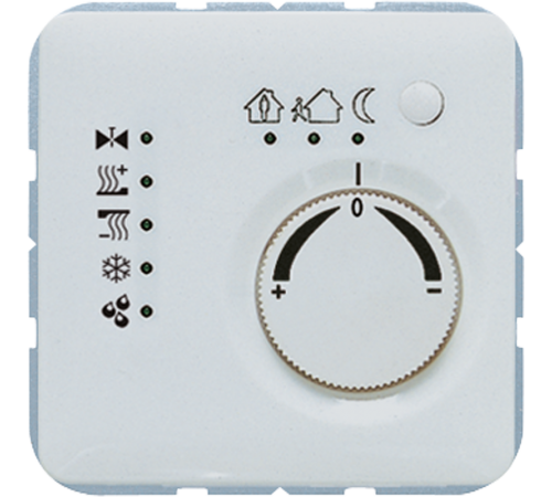 KNX-регулятор с шинным сопряжением с ручкой для установки температуры; светло-серый  CD2178LG  Jung