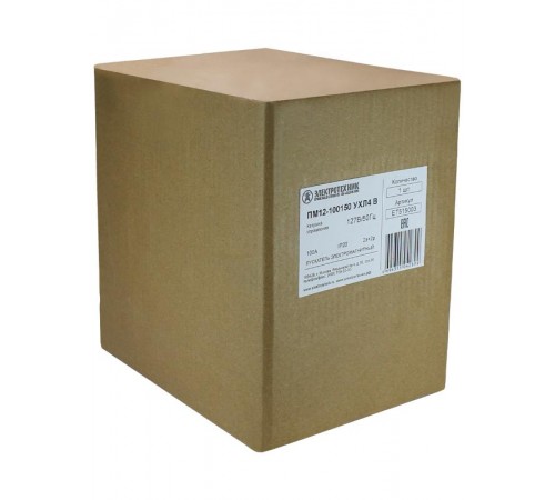 ПМ12-100150 УХЛ4 В, 127В/50Гц, 2з+2р, 100А, нереверсивный, без реле, IP20, пускатель электромагнитный (ЭТ)  ET515003  Электротехник