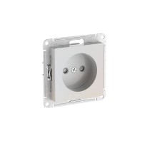 AtlasDesign Жемчуг Розетка без заземления со шторками, 16А, механизм, быстрозажимные клеммы  ATN000449S  SE