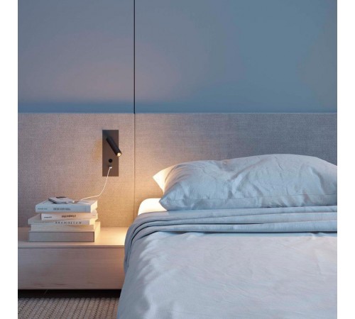 Светильник SP-BED-CHARGE-BUILT-S80x230-3W Warm3000 (WH, 20 deg, 230V, USB-A, USB-C) (Arlight, IP20 Металл, 3 года)   046881  Arlight 