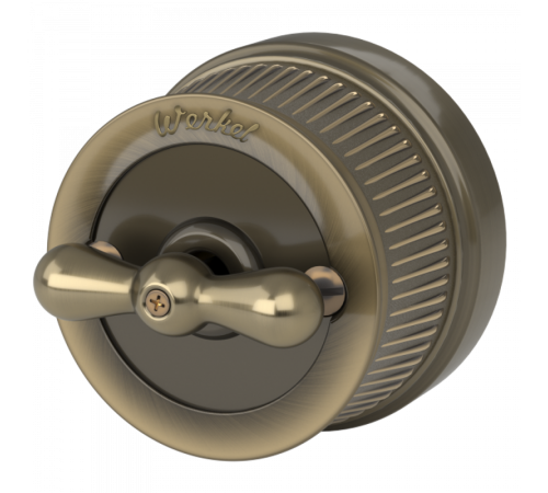 W5720012/ Электроустановочные изделия - Выключатель на 4 положения двухклавишный (бронзовый) Ретро  a050767  Werkel