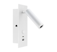 Светильник SP-BED-CHARGE-BUILT-S80x230-3W Warm3000 (WH, 20 deg, 230V, USB-A, USB-C) (Arlight, IP20 Металл, 3 года)   046881  Arlight 