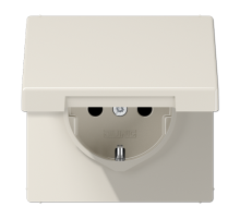 Штепсельная розетка SCHUKO 16A, 250V~  с крышкой  LS1521KL  Jung