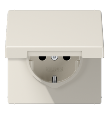 Штепсельная розетка SCHUKO 16A, 250V~  с крышкой  LS1521KL  Jung