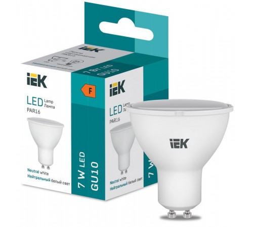 Лампа светодиодная PAR16 600lm 4000K GU10  LL-I-PAR16-7-230-40-GU5  IEK