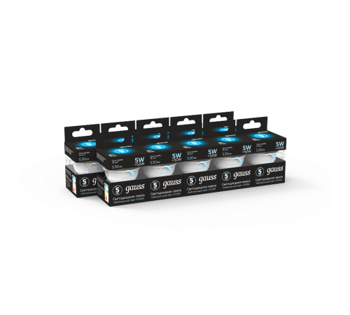 Лампа светодиодная LED 5W MR16 GU10-dim 4100K диммир.  101506205-D  Gauss