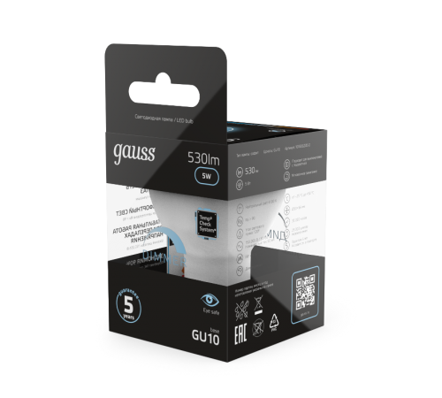 Лампа светодиодная LED 5W MR16 GU10-dim 4100K диммир.  101506205-D  Gauss