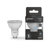 Лампа светодиодная LED 5W MR16 GU10-dim 4100K диммир.  101506205-D  Gauss