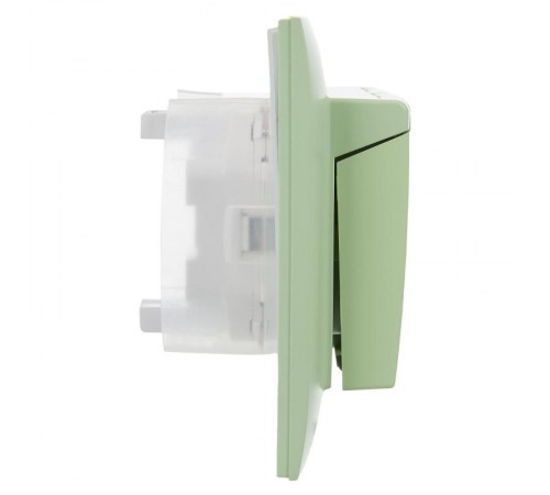 SKANDY Розетка 2-местная с кр. 16А в сб IP44 SK-R12M мятный  SK-R26-16-44-K06-F  IEK