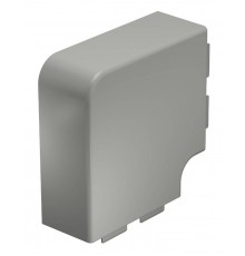 Крышка плоского угла кабельного канала WDK 60x130 мм (ПВХ,серый) (WDK HF60130GR)  6022359  OBO Bettermann