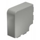 Крышка плоского угла кабельного канала WDK 60x130 мм (ПВХ,серый) (WDK HF60130GR)  6022359  OBO Bettermann