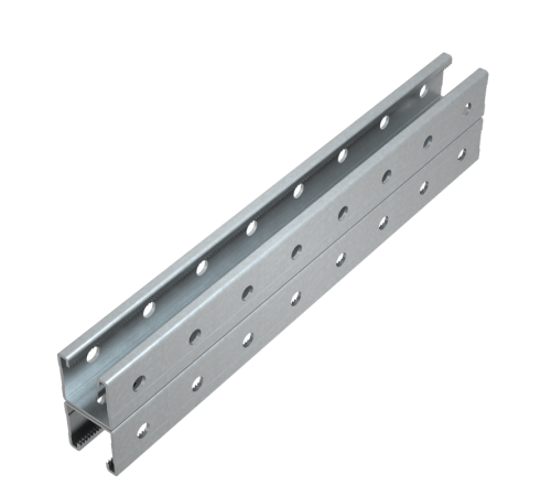 Страт-профиль двойной 41х41 L5000 мм s:2,0 (тройная перфорация) HD  2STPS41-41-5000 3P HD  КМ - профиль