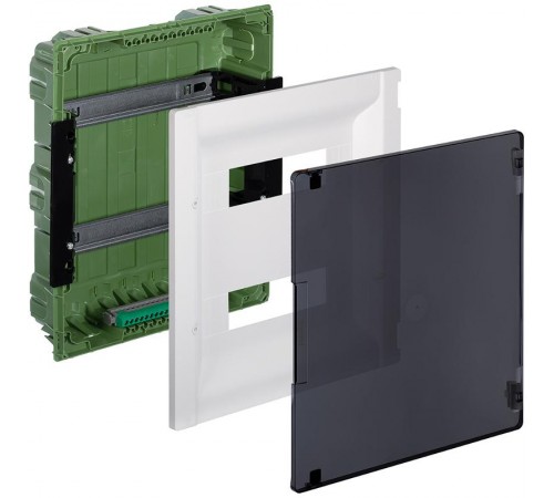 Practibox3 встраиваемый прозрачная дверь 2х12м земля  401703  Legrand