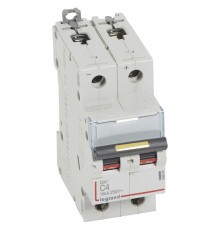 Выключатель автоматический двухполюсный DX3 DC 10000 4А C 16кА  409564  Legrand