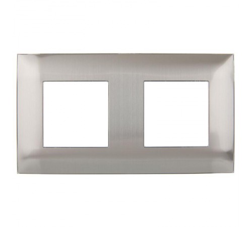 SKANDY Рамка 2-местная SK-F32N металл никель   SK-M22-M-K50  IEK