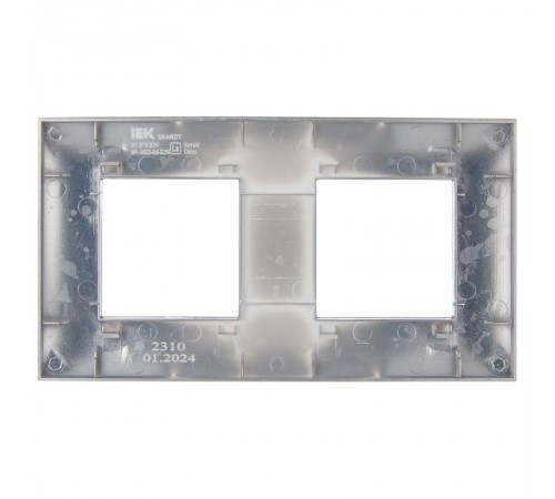 SKANDY Рамка 2-местная SK-F32N металл никель   SK-M22-M-K50  IEK