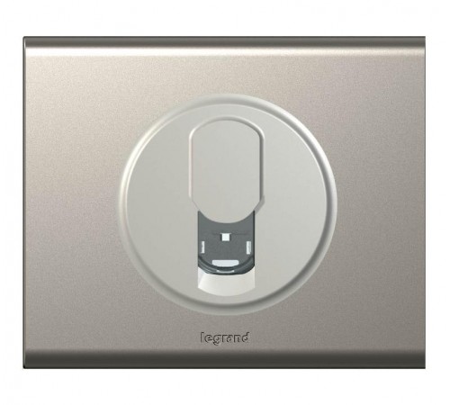 Celiane Титан Накладка ТЛФ 1-ой розетки  068537  Legrand
