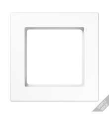 Рамка для вертикальной и горизонтальной установки, 1 пост; термопласт; белый; A CREATION  AC581BFWW  Jung