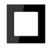 Рамка для вертикальной и горизонтальной установки, 1 пост; дюропласт; черный; A CREATION  AC581SW  Jung