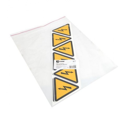 Знак "молния" (100х100х100мм 1шт) PROxima  an-1-01  EKF