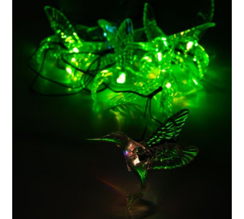 Садовая гирлянда ERASF22-26 Колибри на солнечной батарее 3.8 метра  Б0053366  ЭРА