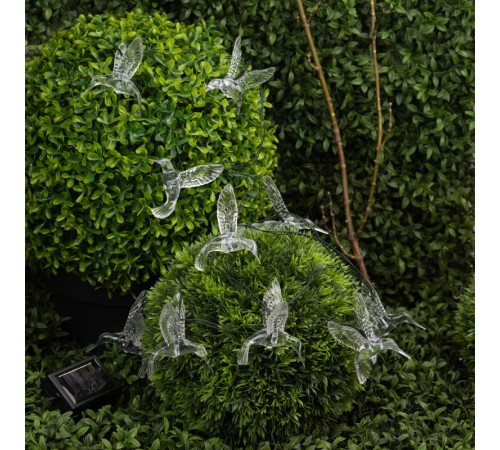 Садовая гирлянда ERASF22-26 Колибри на солнечной батарее 3.8 метра  Б0053366  ЭРА