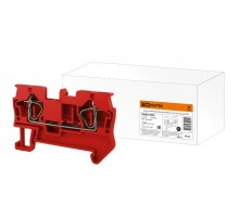 Зажим клеммный безвинтовой (ЗКБ) 2,5 мм2 31А красный  SQ0822-0093  TDM