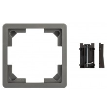 Комплект для установки люка IP66 в фальш-пол (рамка + монтаж. лапки) серый ОФИС 18-7001-03  Б0063310  ЭРА