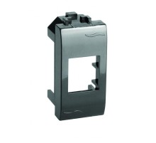 Brava черный Адаптер для информационных разъемов Keystone 1 мод.  77607N  DKC