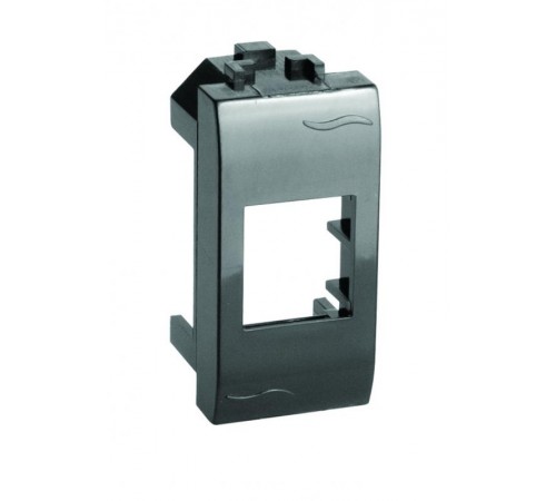 Brava черный Адаптер для информационных разъемов Keystone 1 мод.  77607N  DKC