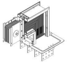 Секц. флан. вверх Тип2 800А Al 3L+N+1/2PE НК IP55 тран. IEK  LB-0800A5-25-F-FU2  IEK