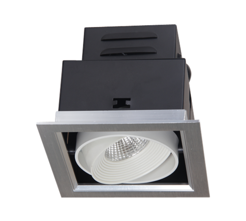 Светильник светодиодный встраиваемый PSP-S 111 9Вт 4000К серый карданный  1038111  Jazzway