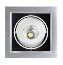 Светильник светодиодный встраиваемый PSP-S 111 9Вт 4000К серый карданный  1038111  Jazzway